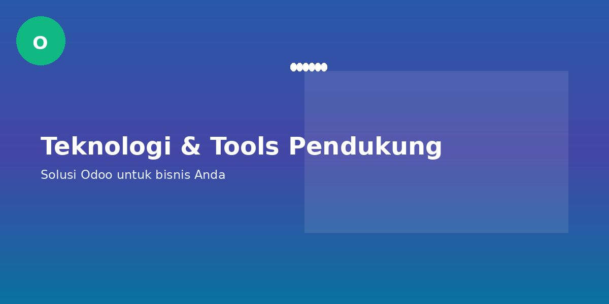 Teknologi pendukung Odoo — banner